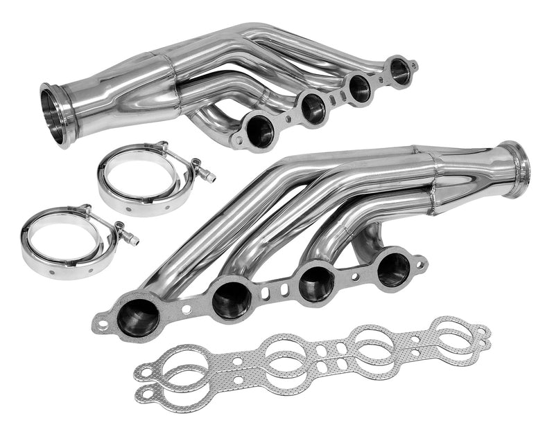 Proflow Exhaust Headers Stainless Steel, Turbo V-Band , LS1 LS2, Engine Swap, Chev Holden, 1 7/8in. Primary, Turbo V Band Flange, Set - PFEEH7500
