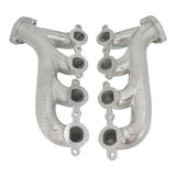 Proflow Exhaust Manifolds, For Holden / Chev LS Series Engines, High-Silicone Ductile Cast Iron, Polished & Silver Ceramic Coated, Pair - PFEEH8501SC