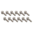 Proflow Header Bolts, Hex Head, M8 x 1.25 mm x 25mm Length, Stainless Steel, For Chev/Holden LS Engine, Set of 12 - PFEEHBLSST PFEEHBLSST