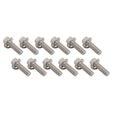 Proflow Header Bolts, Hex Head, M8 x 1.25 mm x 25mm Length, Stainless Steel, For Chev/Holden LS Engine, Set of 12 - PFEEHBLSST PFEEHBLSST