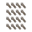 Proflow Header Bolts, 5/16'' Hex Head, Tight Access, 3/8''-16 x 1.00'', Stainless, SS304, 0.527'' OD Washers, Set of 16 - PFEEHBST-1 PFEEHBST-1