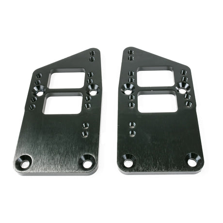 Proflow Engine Mounts Aluminium, Motor Mount Plate, Bolt-In, LS Conversion, Adjustable, Black Powder Coated, Pair - PFEEHMLS11-BK PFEEHMLS11-BK