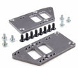 Proflow Engine Mounts Aluminium, Motor Mount Plate, Bolt-In, LS Conversion, Adjustable, Raw Finish, Pair - PFEEHMLS11 PFEEHMLS11
