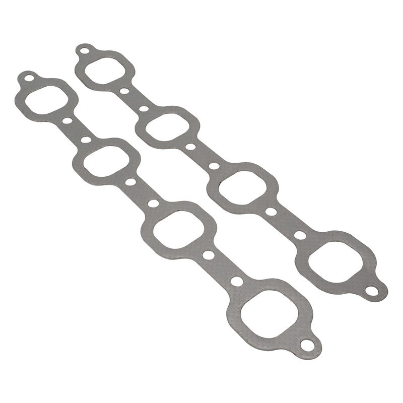 Proflow Header Extractor Gasket, For Ford V8 289-302-351W, 3'' Bolt Spacing, Stainless with Graphite Overlay, 1.629'' x 1.449'' Port, Pair - PFEEHPFD1-G PFEEHPFD1-G