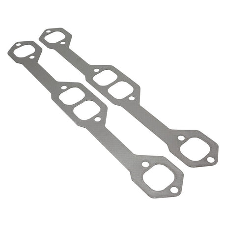 Proflow Header Extractor Gasket, For SB Chevrolet, Stainless with Graphite Overlay, 1.629" X 1.460" Port, Pair - PFEEHPGM1-G PFEEHPGM1-G