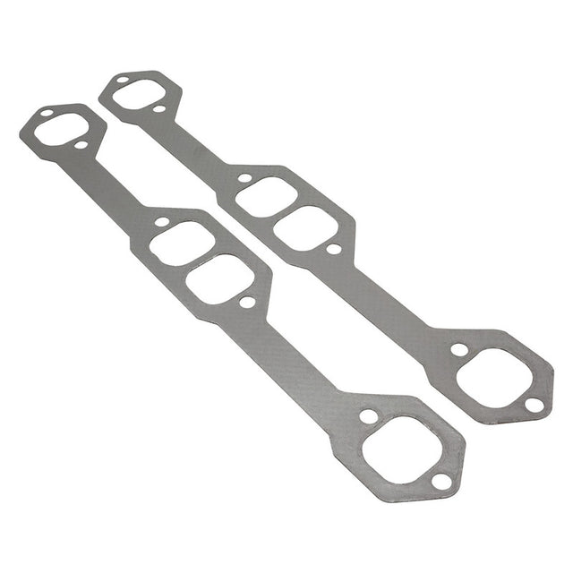 Proflow Header Extractor Gasket, For SB Chevrolet, Stainless with Graphite Overlay, 1.629" X 1.460" Port, Pair - PFEEHPGM1-G PFEEHPGM1-G