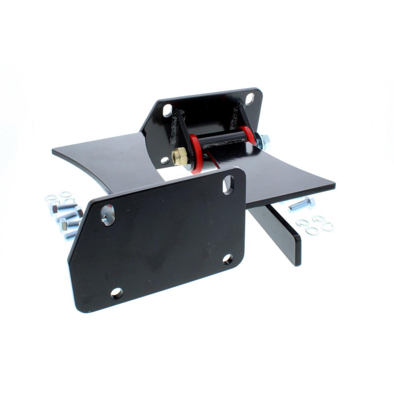Proflow Power Motor, GM LS Engine Swap, Universal , Bolt-In, Steel Polyurethane Black/Red Weld In , Pair - PFEEM007