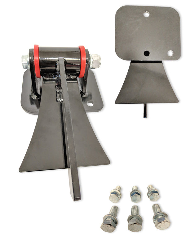 Proflow Motor Mounts, Conversion, Bolt-In, Steel Polyurethane Black/Red Weld In BB For Ford 429-460 ,Pair - PFEEM008