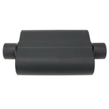 Proflow Muffler, 3.00 in, Black Compact Flow Chamber II, Centre Inlet To 3.00 in. Centre Outlet, 9.75" x 13" x 4" body, Each - PFEEM31506