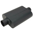 Proflow Muffler, 2.50 in, Black Compact Flow Chamber II, Center Inlet To 2.50 in. Center Outlet, 9.75" x 13" x 4" body, Each - PFEEM31516 PFEEM31516