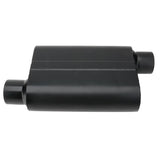 Proflow Muffler, 3.00 in, Black Compact Flow Chamber II, side Inlet To 3.00 in. Side Outlet, 9.75" x 13" x 4" body, Each - PFEEM31530