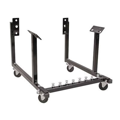 Proflow Engine Dolly, Steel, Black Powder Coat, Wheels Included, For Chevrolet Small & Big Block, Each - PFEENG1-BK PFEENG1-BK