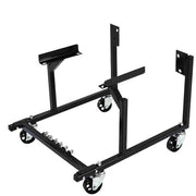 Proflow Engine Dolly, Steel, Black Powder Coat, Wheels Included, For Ford SB 289, 302, 351, , Each - PFEENG2-BK