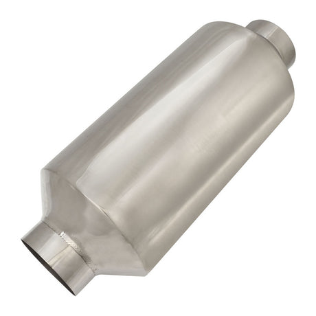 Proflow Resonator, Super Quiet, 3.00'' Inlet/Outlet, SS304, Mirror Polished, Round, 150mm Diameter, 370mm Length - PFEER-1030 PFEER-1030