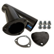 Proflow Exhaust Steel Cut Out Y Pipe 3.5in, Cap Gasket & Bolts 10in. overall length, Each - PFEEYPSTL35 PFEEYPSTL35