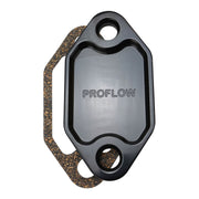 Proflow Fuel Pump Block-Off Plate, Aluminium, Black Anodised, For Holden 253 308, Each - PFEFB-100BK