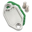 Proflow Fuel Pump Block-Off Plate, Aluminium, Silver Anodised, For Holden 253 308, Each - PFEFB-100S PFEFB-100S