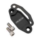 Proflow Fuel Pump Block-Off Plate, Aluminium, Black Anodised, For Ford 302-351C, Each - PFEFB-104BK PFEFB-104BK