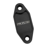 Proflow Fuel Pump Block-Off Plate, Aluminium, Black Anodised, For Ford 302-351C, Each - PFEFB-104BK