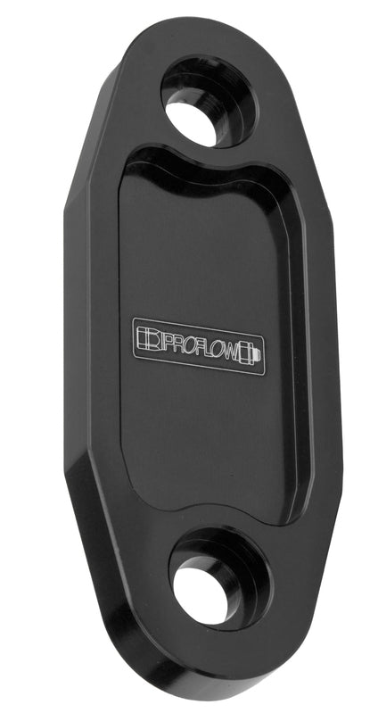 Proflow Fuel Pump Block-Off Plate, Aluminium, Black Anodised, For Ford 302-351C, Each - PFEFB-104BK PFEFB-104BK