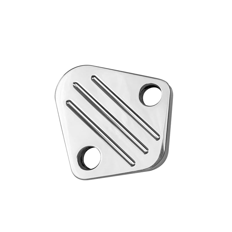 Proflow Fuel Pump Block-Off Plate, Aluminium, Polished, BB Chev, For Chrysler, For Dodge, For Plymouth, For Ford, Each - PFEFB-6258P PFEFB-6258P