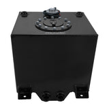 Proflow Fuel Cell, Tank, Sumped, 5Gal (19L), Aluminium, Black 300 x 260 x 260mm, Two -12 AN Female Outlets - PFEFC005BK