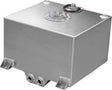 Proflow Fuel Cell, Tank, Sumped, 10Gal (38L), Aluminium, Natural 410 x 380 x 260mm, With Sender Two -12 AN Female Outlets - PFEFC010 PFEFC010