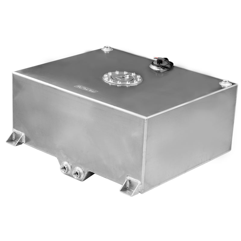 Proflow Fuel Cell, Tank, Sumped, 15Gal (57L), Aluminium, Natural 510 x 460 x 260mm, With Sender Two -10 AN Female Outlets - PFEFC015 PFEFC015