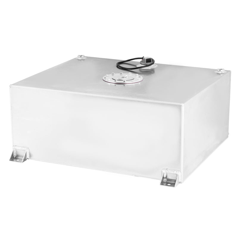 Proflow Fuel Cell, Tank, 15g, 57, Aluminium Flat Bottom, Natural 510 x 460 x 260mm, With Sender Two -10 AN Female Outlets, Each - PFEFC115FB PFEFC115FB