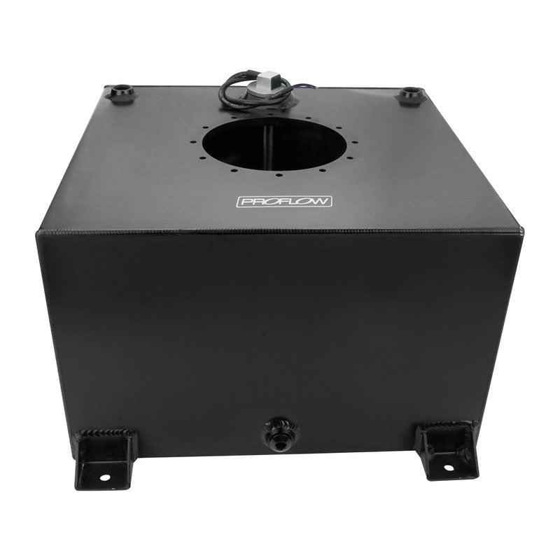 Proflow Fuel Cell, EFI Baffled Tank, 10 Gal (38L), Aluminium, Black, 410 x 380 x 260mm, With Sender Unit - PFEFC8010