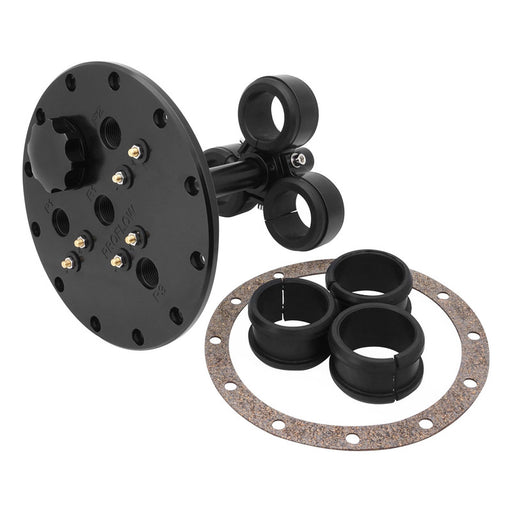 Proflow Triple Fuel Pump Hanger, Suits 39mm EFI Pumps, 170mm PCD, Billet Aluminium, Black Anodised - PFEFCA003-1