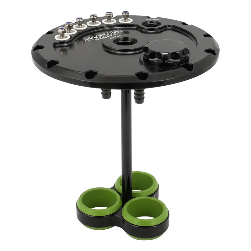 Proflow Triple Fuel Pump Hanger, Suits 39mm EFI Pumps, 170mm PCD, Billet Aluminium, Black Anodised - PFEFCA003-1 PFEFCA003-1