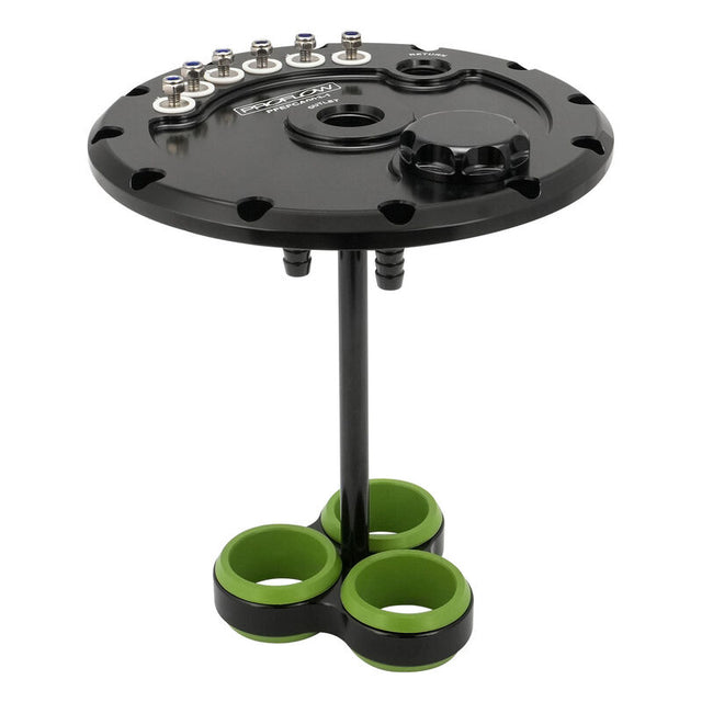 Proflow Triple Fuel Pump Hanger, Suits 39mm EFI Pumps, 170mm PCD, Billet Aluminium, Black Anodised - PFEFCA003-1 PFEFCA003-1