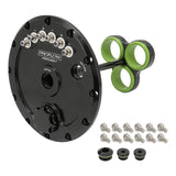 Proflow Triple Fuel Pump Hanger, Suits 39mm EFI Pumps, 170mm PCD, Billet Aluminium, Black Anodised - PFEFCA003-1