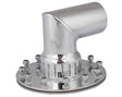 Proflow Fuel Filler Neck Aluminium Polished, 90 Degree, 2 1/2 in. Diameter, 12-Bolt Flange, 4.75'' PCD, Each - PFEFCA004P PFEFCA004P