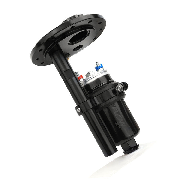 Proflow Single Fuel Pump Carrier Kit, In-tank, With 1x 380LPH Pump, Billet Aluminium, Black - PFEFCA017 PFEFCA017