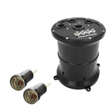 Proflow Surge Tank Kit With Dual Walbro 460 LPH Fuel Pumps, EFI, 2.5L, Billet Aluminium, Black Anodised - PFEFCA020BK-WAL1 PFEFCA020BK-WAL1