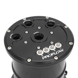 Proflow Surge Tank Kit With Dual Walbro Hellcat 525 Fuel Pumps, EFI, 2.5L, Billet Aluminium, Black Anodised - PFEFCA020BK-WAL2