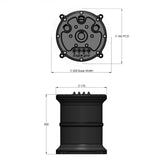 Proflow Surge Tank Kit With Dual Walbro Hellcat 525 Fuel Pumps, EFI, 2.5L, Billet Aluminium, Black Anodised - PFEFCA020BK-WAL2