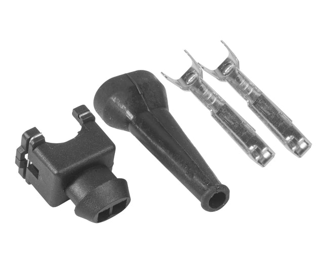 Proflow Fuel Injector Wiring Plug EV1 Bosch Style 2 Pin Include Terminals & Boot - PFEFI-001 PFEFI-001