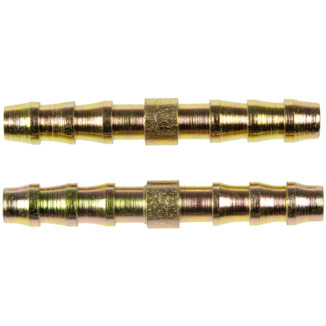 Proflow Coupler Fitting, 3/8 hose barb to 3/8 hose barb, straight, for nylon tubing, sold as a, Pair - PFEFLQR011 PFEFLQR011