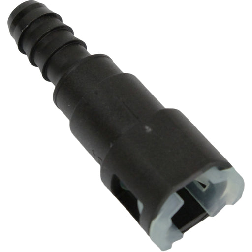 Proflow Fuel Line Connectors, Nylon 3/8in. Female QR Straight To 3/8in. (10mm) Barb, Each - PFEFLQR082 PFEFLQR082