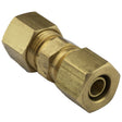 Proflow Fuel Line Connectors, Brass Connector, Hard Tube To Hard Tube 3/8in. (10mm) Tubing Joiner, Each - PFEFLQR158 PFEFLQR158