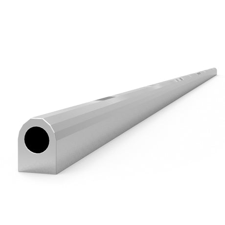 Proflow Fuel Rail Series 2 Extrusion, Raw, Aluminium, Natural, 1meter. Length, 17mm Diameter Fuel Passage, Each - PFEFREX2 PFEFREX2