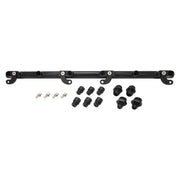Proflow Fuel Rail Kit, Ford Falcon FG XR6 Turbo Barra, -08AN ORB, Billet Aluminium, Black Anodised - PFEFRKFDFG6BK