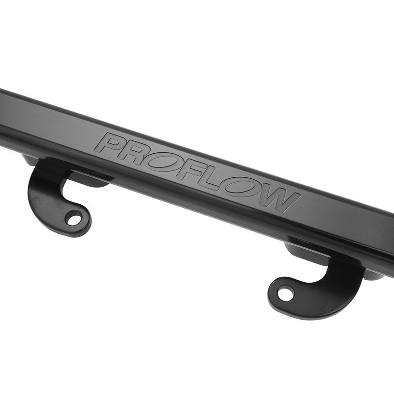 Proflow Fuel Rail Kit, Ford Falcon FG XR6 Turbo Barra, -08AN ORB, Billet Aluminium, Black Anodised - PFEFRKFDFG6BK
