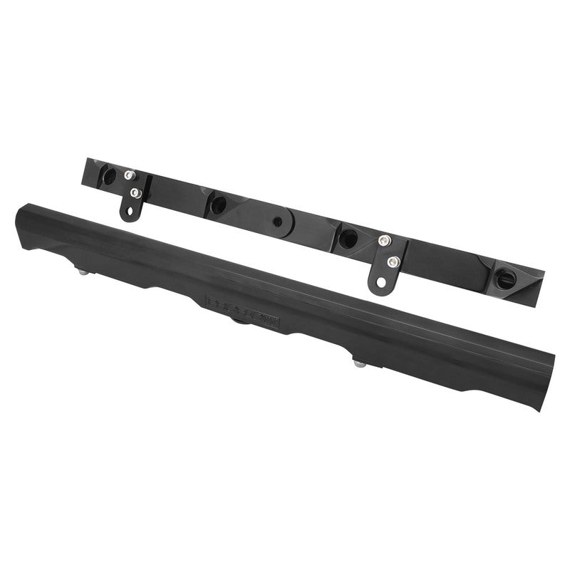 Proflow Fuel Rails, Kit, For Holden Commodore VE-VF, LS2/LS3/L76/L77/L92, -08AN ORB, Billet Aluminium, Black Anodised - PFEFRKLS2BK