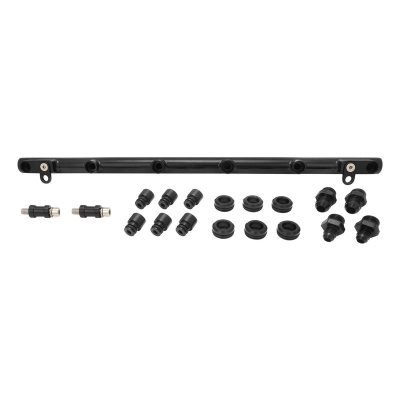 Proflow Fuel Rail Kit, For Nissan RB25DET, -08AN ORB, Billet Aluminium, Black Anodised - PFEFRKRB25BK