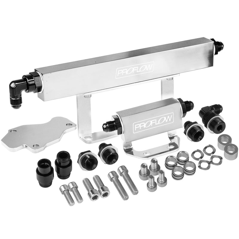 Proflow Fuel Rails Kit, Billet Aluminium, Polished, For Mazda Rotary Series 6 - PFEFRKRX6HP PFEFRKRX6HP