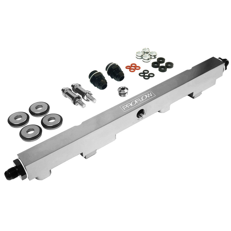 Proflow Fuel Rails Kit, Billet Aluminium, Chrome, For Nissan SR20 - PFEFRKSR20CH PFEFRKSR20CH